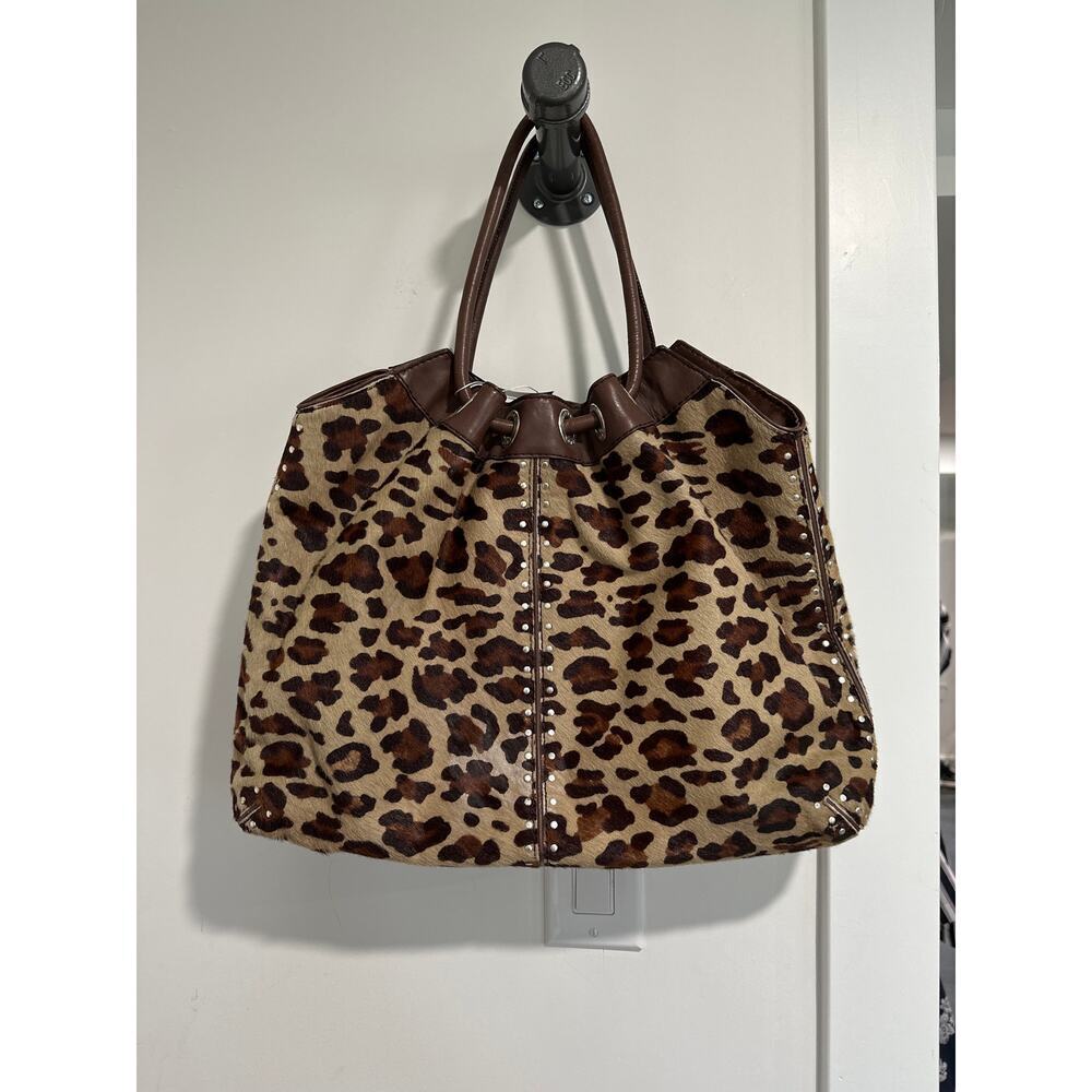 Michael Kors Astrid Cheetah Pattern Calf Hair Tote